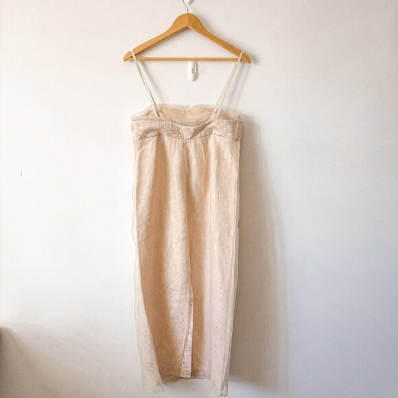 Zara Limited Edition Mixed Organza Dress NWT Pale Pink Size Medium - Picture 12 of 14